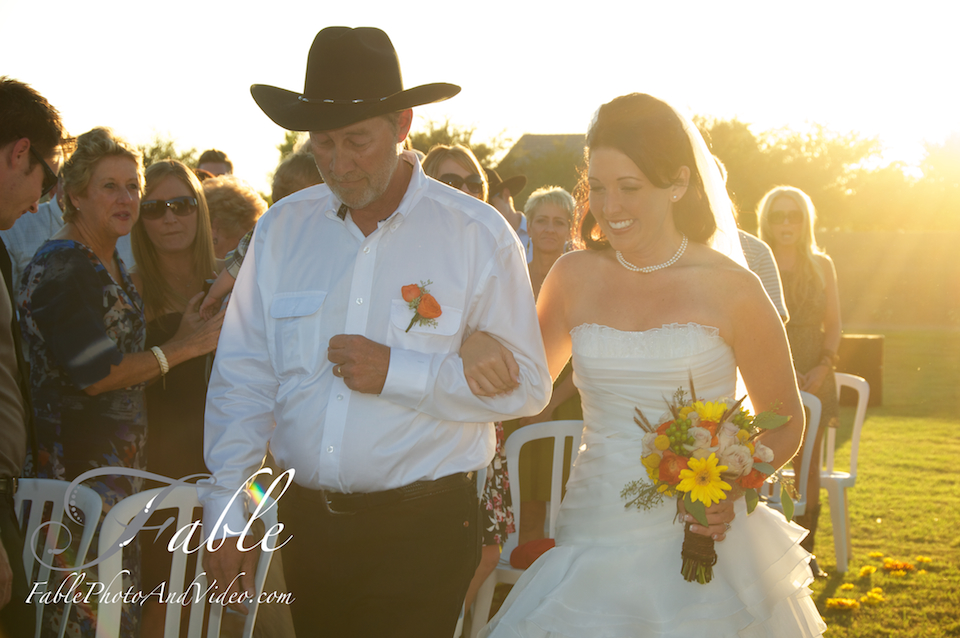 Proud Father Backyard Country Wedding Phoenix Wedding Photographers